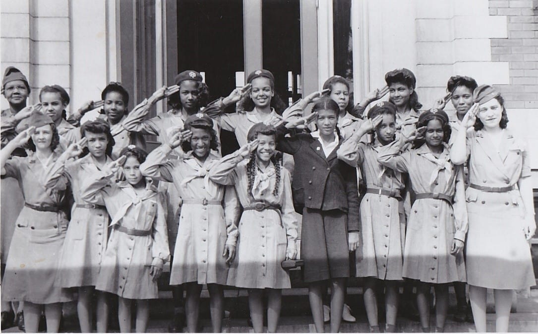 Josephine Holloway and the first Black Girl Scout Troop. (Courtesy of the Girl Scouts of Middle Tennessee)