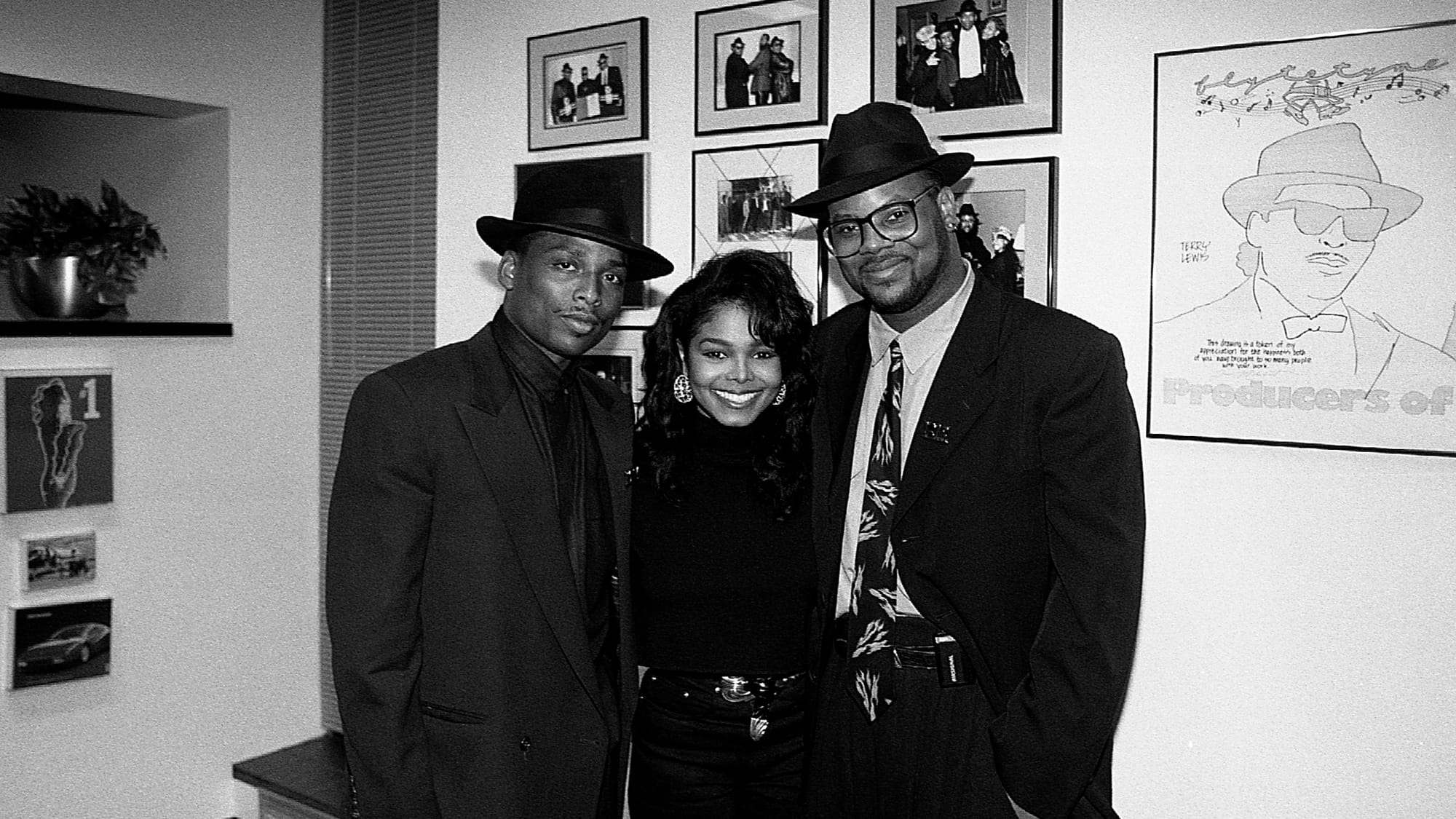 Terry Lewis, Janet Jackson and Jimmy Jam, photographed at the opening of Flyte Tyme Studios in Edina, Minn. in Sept. 1989.