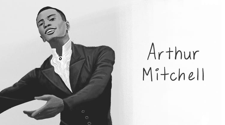 Arthur Mitchell, the first African American to become a principal dancer with a major ballet troupe. By Alleanna Harris.