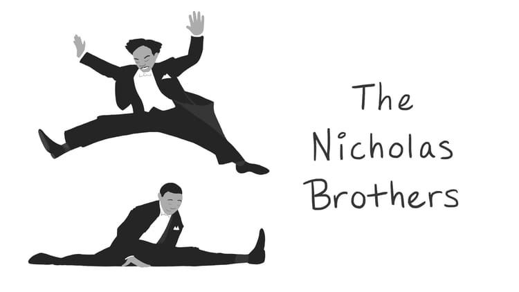 Fayard and Harold Nicholas, the Nicholas Brothers, illustrated by Alleanna Harris.