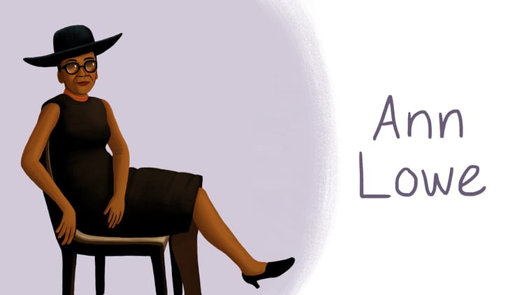 The legendary fashion designer Ann Lowe, illustrated by Alleanna Harris