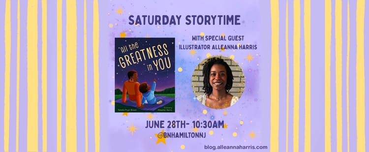 Saturday Storytime with Special Guest Illustrator Alleanna Harris at B&N Hamilton, NJ