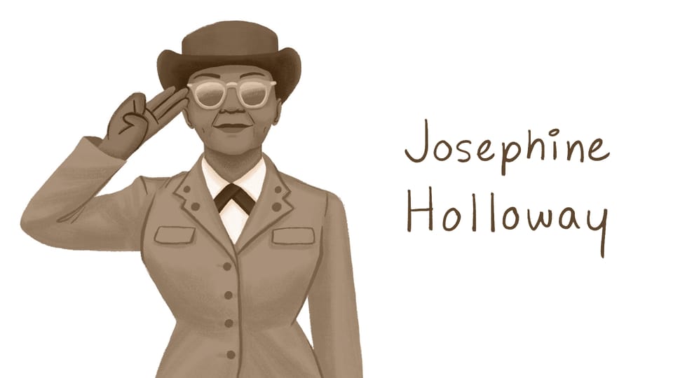 Josephine Groves Holloway, the first Black Girl Scout Troop Leader. Illustration by Alleanna Harris.